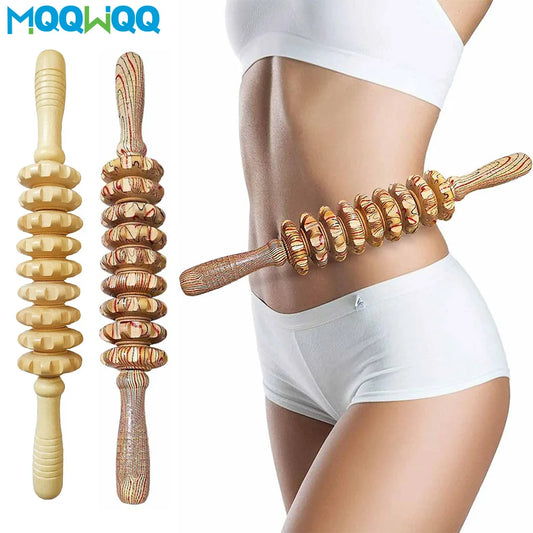 Wooden Massage Roller Stick